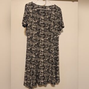 Elegant Black and White Women's Dress